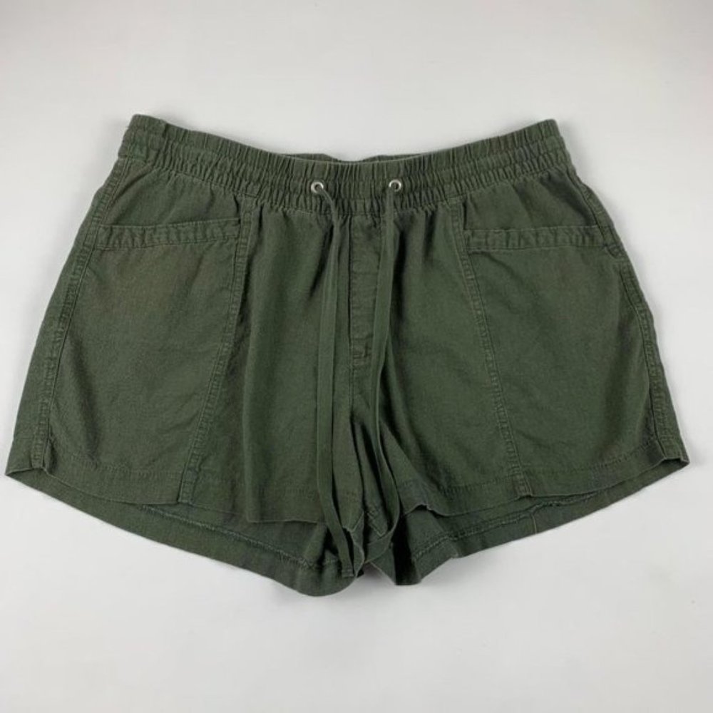 Gap Olive Linen Blend Shorts L